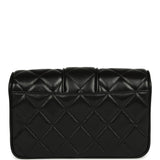 Chanel Mini Tab Flap Bag Black Lambskin Gold Hardware