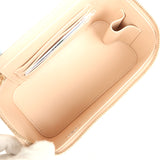 Chanel Small Top Handle Vanity Case Light Beige Lambskin Light Gold Hardware