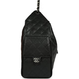 Chanel Medium 25 Hobo Bag Black Caviar Aged Ruthenium Hardware