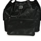 Chanel Medium 25 Hobo Bag Black Caviar Aged Ruthenium Hardware