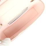 Chanel Top Handle Long Vanity Case with Chain Light Pink Shiny Caviar Light Gold Hardware