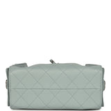 Chanel Mini 25 Hobo Bag Light Blue Caviar Aged Ruthenium Hardware