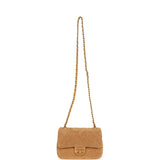 Chanel Mini CC Color Flap Bag Dark Beige Suede Brushed Gold Hardware