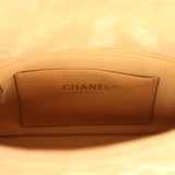 Chanel Mini CC Color Flap Bag Dark Beige Suede Brushed Gold Hardware