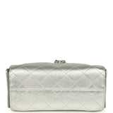 Chanel Mini 25 Hobo Bag Metallic Silver Caviar Silver Hardware