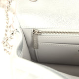 Chanel Mini CC Crush Flap Bag Silver Metallic Caviar Silver Hardware - Thumbnail View 11