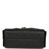 Chanel Mini 25 Hobo Bag Black Caviar Antique Gold Hardware