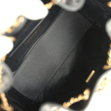 Chanel Mini 25 Hobo Bag Black Caviar Antique Gold Hardware