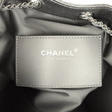 Chanel Small 25 Hobo Bag Metallic Anthracite Caviar Silver Hardware