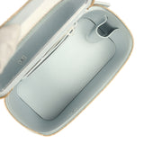 Chanel Small Rectangular Classic Vanity Case Light Blue Shiny Caviar Light Gold Hardware