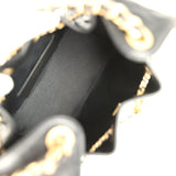 Chanel Small 25 Hobo Bag Black Caviar Antique Gold Hardware