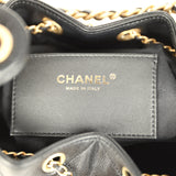 Chanel Small 25 Hobo Bag Black Caviar Antique Gold Hardware