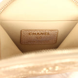 Chanel Round Clip-On Coin Purse and Airpod Pro Case Metallic Gold Goatskin Light Gold Hardware - Thumbnail View 8