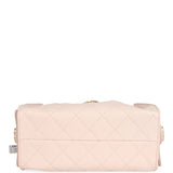 Chanel Mini 25 Hobo Bag Light Pink Caviar Antique Gold Hardware - Thumbnail View 7