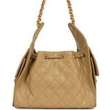 Chanel Small 25 Hobo Bag Dark Beige Caviar Antique Gold Hardware - Thumbnail View 5
