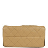 Chanel Small 25 Hobo Bag Dark Beige Caviar Antique Gold Hardware - Thumbnail View 7