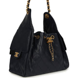 Chanel Small 25 Hobo Bag Dark Navy Caviar Antique Gold Hardware - Thumbnail View 2