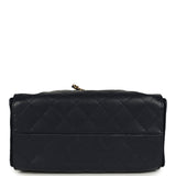 Chanel Small 25 Hobo Bag Dark Navy Caviar Antique Gold Hardware - Thumbnail View 7