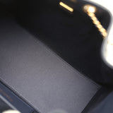 Chanel Small 25 Hobo Bag Dark Navy Caviar Antique Gold Hardware - Thumbnail View 8
