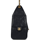 Chanel Small 25 Hobo Bag Dark Navy Caviar Antique Gold Hardware - Thumbnail View 3