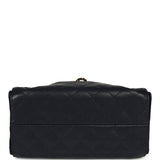 Chanel Small 25 Hobo Bag Dark Navy Caviar Antique Gold Hardware - Thumbnail View 7