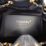 Chanel Small 25 Hobo Bag Dark Navy Caviar Antique Gold Hardware - Thumbnail View 9