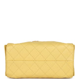 Chanel Small 25 Hobo Bag Yellow Caviar Antique Gold Hardware