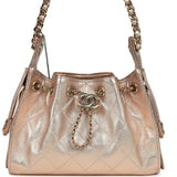 Chanel Mini 25 Hobo Bag Metallic Rose Gold Caviar Caviar Light Gold Hardware - Thumbnail View 1