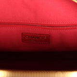 Chanel Maxi Bowling Bag Black Shiny Crumpled Calfskin Antique Gold Hardware