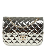 Chanel Small Flap Bag & Star Coin Purse Silver Mirror Calfskin and Metallic Calfskin Light Gold Hardware