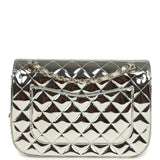 Chanel Small Flap Bag & Star Coin Purse Silver Mirror Calfskin and Metallic Calfskin Light Gold Hardware