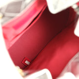 Pre-owned Chanel Small Gabrielle Backpack Metallic Silver Aged Calfskin Mixed Metal Hardware