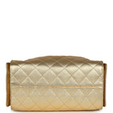 Chanel Small 25 Hobo Bag Metallic Gold Caviar Antique Gold Hardware