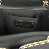 Chanel Medium Duma Backpack Black Calfskin Light Gold Hardware