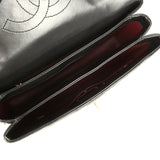 Chanel Large Trendy CC Top Handle Flap Bag Black Lambskin Light Gold Hardware