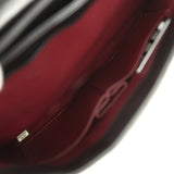 Chanel Large Trendy CC Top Handle Flap Bag Black Lambskin Light Gold Hardware