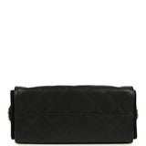 Chanel Mini 25 Hobo Bag Black Caviar Antique Gold Hardware