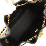 Chanel Mini 25 Hobo Bag Black Caviar Antique Gold Hardware