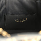 Chanel Mini 25 Hobo Bag Black Caviar Antique Gold Hardware