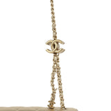 Chanel Mini CC Crush Flap Bag Light Gold Metallic Caviar Brushed Light Gold Hardware