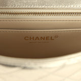 Chanel Mini CC Crush Flap Bag Light Gold Metallic Caviar Brushed Light Gold Hardware