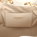 Chanel Mini 25 Hobo Bag White Caviar Antique Gold Hardware