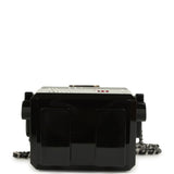 Pre-owned Chanel Limited Edition Robot Minaudière Bag Black Plexiglass and Crystals Ruthenium Hardware