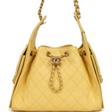 Chanel Small 25 Hobo Bag Yellow Caviar Antique Gold Hardware - Thumbnail View 1