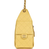 Chanel Small 25 Hobo Bag Yellow Caviar Antique Gold Hardware - Thumbnail View 4