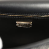 Chanel Small Pearl Beaded Flap Bag Black and White Sequins Light Gold Hardware