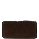 Chanel Small 25 Hobo Bag Dark Brown Suede Antique Gold Hardware - Thumbnail View 7
