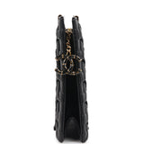 Pre-owned Chanel "Egypt" Clutch Black Aged Calfskin Gold Hardware - Thumbnail View 3
