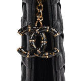 Pre-owned Chanel "Egypt" Clutch Black Aged Calfskin Gold Hardware - Thumbnail View 7