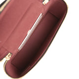 Chanel Top Handle Long Vanity Case with Chain Black Caviar Light Gold Hardware